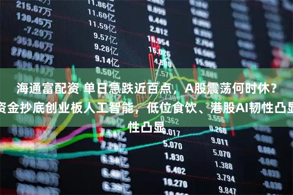 海通富配资 单日急跌近百点，A股震荡何时休？资金抄底创业板人工智能，低位食饮、港股AI韧性凸显