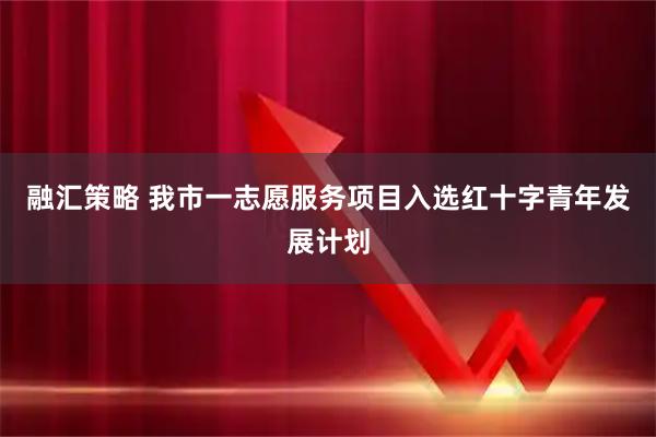 融汇策略 我市一志愿服务项目入选红十字青年发展计划